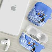 Personalized Uruguay Soccer Champions AirPods Case Uruguayan Football Sun Of May Bull Mascot