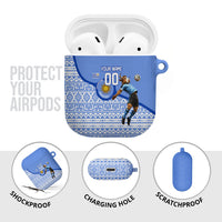 Personalized Uruguay Soccer Champions AirPods Case Uruguayan Football Sun Of May Bull Mascot