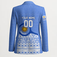 Personalized Uruguay Soccer Champions Blazer Uruguayan Football Sun Of May Bull Mascot