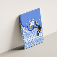 Personalized Uruguay Soccer Champions Canvas Wall Art Uruguayan Football Sun Of May Bull Mascot