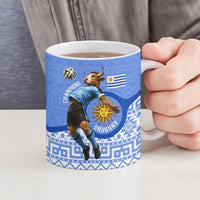 Personalized Uruguay Soccer Champions Ceramic Mug Uruguayan Football Sun Of May Bull Mascot