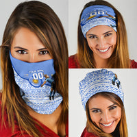 Personalized Uruguay Soccer Champions Neck Gaiter Uruguayan Football Sun Of May Bull Mascot