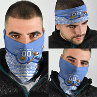 Personalized Uruguay Soccer Champions Neck Gaiter Uruguayan Football Sun Of May Bull Mascot