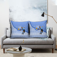 Personalized Uruguay Soccer Champions Pillow Cover Uruguayan Football Sun Of May Bull Mascot