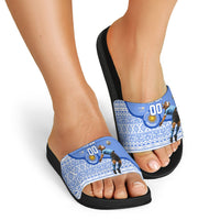 Personalized Uruguay Soccer Champions Slide Sandals Uruguayan Football Sun Of May Bull Mascot