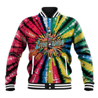 Lithuania Tie Dye Basketball Baseball Jacket with Skeleton Dunk Graphic and Retro Colors - Wonder Print Shop