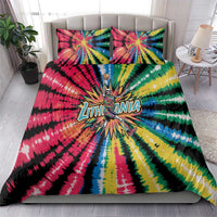 Lithuania Tie Dye Basketball Bedding Set with Skeleton Dunk Graphic and Retro Colors - Wonder Print Shop