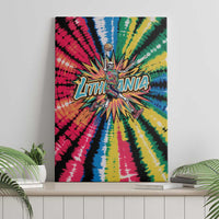 Lithuania Tie Dye Basketball Canvas Wall Art with Skeleton Dunk Graphic and Retro Colors - Wonder Print Shop