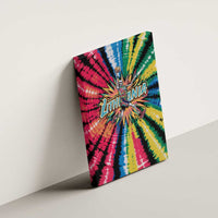 Lithuania Tie Dye Basketball Canvas Wall Art with Skeleton Dunk Graphic and Retro Colors - Wonder Print Shop