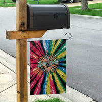 Lithuania Tie Dye Basketball Garden Flag with Skeleton Dunk Graphic and Retro Colors - Wonder Print Shop