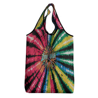Lithuania Tie Dye Basketball Grocery Bag with Skeleton Dunk Graphic and Retro Colors - Wonder Print Shop