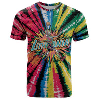 Lithuania Tie Dye Basketball T Shirt with Skeleton Dunk Graphic and Retro Colors - Wonder Print Shop
