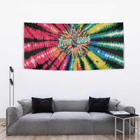 Lithuania Tie Dye Basketball Tapestry with Skeleton Dunk Graphic and Retro Colors - Wonder Print Shop