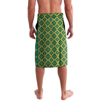 Lithuania Knight Pattern Lavalava with Traditional Green Yellow Red Design and Vytis Emblem - Wonder Print Shop