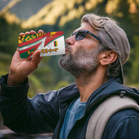 Lithuania Flag Colors 4 in 1 Can Cooler Tumbler with Vytis Knight Design and Bold Lightning Motif - Wonder Print Shop