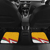 Lithuania Flag Colors Car Mats with Vytis Knight Design and Bold Lightning Motif - Wonder Print Shop