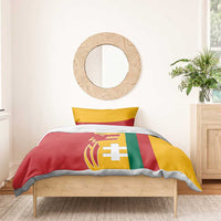 Lithuania Red Bedding Set with Bold Vytis Cross Design and Tricolor Flag Accents - Wonder Print Shop