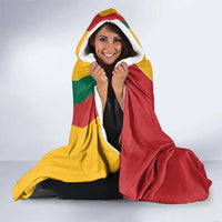 Lithuania Red Hooded Blanket with Bold Vytis Cross Design and Tricolor Flag Accents - Wonder Print Shop