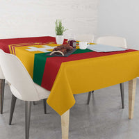 Lithuania Red Tablecloth with Bold Vytis Cross Design and Tricolor Flag Accents - Wonder Print Shop