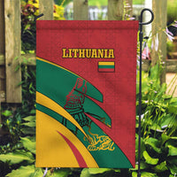 Lithuania Red and Green Garden Flag with Knight and Dragon Claw Graphic and National Flag - Wonder Print Shop