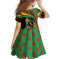 Saint Kitts and Nevis Family Matching Tank Maxi Dress and Hawaiian Shirt with Flag Colors and Tropical Island Design - Wonder Print Shop