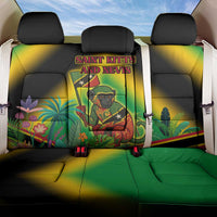 Saint Kitts and Nevis Back Car Seat Cover with Coat of Arms and Flag Pattern Design - Wonder Print Shop