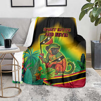 Saint Kitts and Nevis Blanket with Coat of Arms and Flag Pattern Design - Wonder Print Shop
