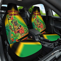 Saint Kitts and Nevis Car Seat Cover with Coat of Arms and Flag Pattern Design - Wonder Print Shop