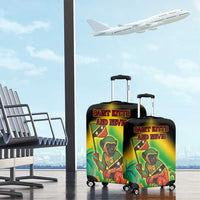 Saint Kitts and Nevis Luggage Cover with Coat of Arms and Flag Pattern Design - Wonder Print Shop