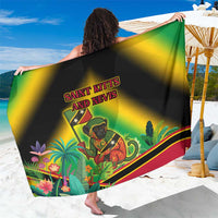 Saint Kitts and Nevis Sarong with Coat of Arms and Flag Pattern Design - Wonder Print Shop