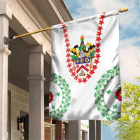 Saint Kitts and Nevis Garden Flag with Vibrant Flag Colors and Hibiscus Flower Design - Wonder Print Shop