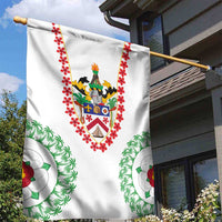 Saint Kitts and Nevis Garden Flag with Vibrant Flag Colors and Hibiscus Flower Design - Wonder Print Shop