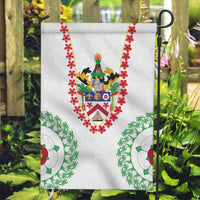 Saint Kitts and Nevis Garden Flag with Vibrant Flag Colors and Hibiscus Flower Design - Wonder Print Shop