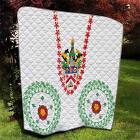 Saint Kitts and Nevis Quilt with Vibrant Flag Colors and Hibiscus Flower Design - Wonder Print Shop