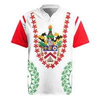 Saint Kitts and Nevis Rugby Jersey with Vibrant Flag Colors and Hibiscus Flower Design - Wonder Print Shop