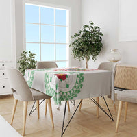 Saint Kitts and Nevis Tablecloth with Vibrant Flag Colors and Hibiscus Flower Design - Wonder Print Shop