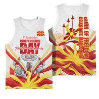 North Macedonia Independence Day Basketball Jersey Ilinden Monument Raised Fist Jets Flag