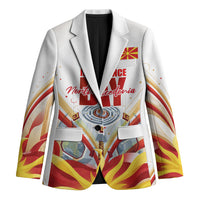 North Macedonia Independence Day Blazer Ilinden Monument Raised Fist Jets Flag