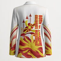 North Macedonia Independence Day Blazer Ilinden Monument Raised Fist Jets Flag