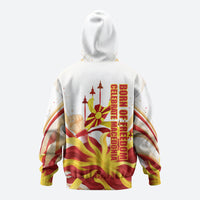 North Macedonia Independence Day Zip Hoodie Ilinden Monument Raised Fist Jets Flag