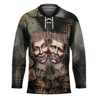 Edinburgh Fringe Hockey Jersey Scotland Fringe Arts Comedy Tragedy Masks Castle Moon