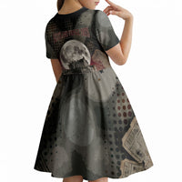 Edinburgh Fringe Kid Short Sleeve Dress Scotland Fringe Arts Comedy Tragedy Masks Castle Moon