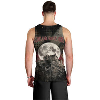 Edinburgh Fringe Men Tank Top Scotland Fringe Arts Comedy Tragedy Masks Castle Moon