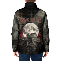 Edinburgh Fringe Padded Jacket Scotland Fringe Arts Comedy Tragedy Masks Castle Moon