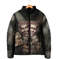 Edinburgh Fringe Padded Jacket Scotland Fringe Arts Comedy Tragedy Masks Castle Moon