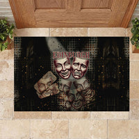 Edinburgh Fringe Rubber Doormat Scotland Fringe Arts Comedy Tragedy Masks Castle Moon