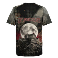 Edinburgh Fringe Rugby Jersey Scotland Fringe Arts Comedy Tragedy Masks Castle Moon