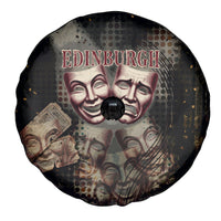 Edinburgh Fringe Spare Tire Cover Scotland Fringe Arts Comedy Tragedy Masks Castle Moon
