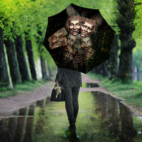 Edinburgh Fringe Umbrella Scotland Fringe Arts Comedy Tragedy Masks Castle Moon