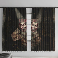 Edinburgh Fringe Window Curtain Scotland Fringe Arts Comedy Tragedy Masks Castle Moon
